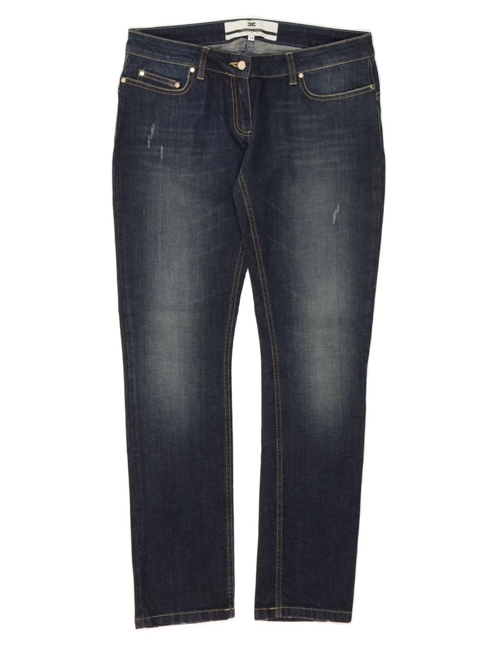 ELISABETTA FRANCHI Womens Slim Jeans  W29 L28 Blue Cotton
